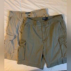 Ralph Lauren Polo Cargo Shorts in Olive & Khaki 100% Cotton Size 36 2/$60